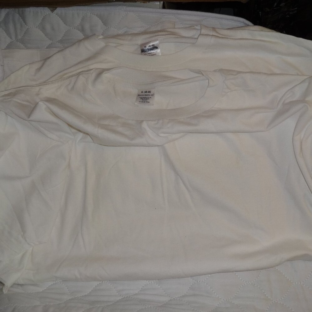 LOT OF 2 VINTAGE NEWTON TRADING COMPANY MEN'S UNDERSHIRTS SIZE XL 46-48